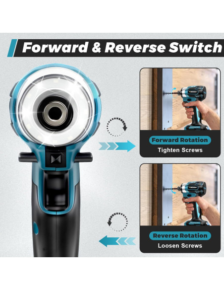 Destornillador de Impacto HECUSAM 350 N.m Inalámbrico 2 Baterías