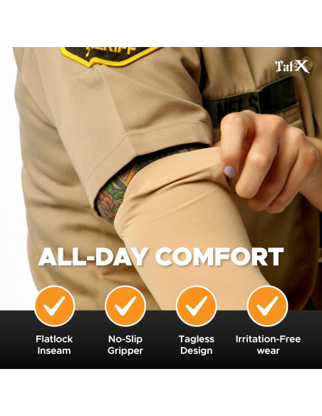 Manga Cubierta de Tatuaje Tat2X Negra Extra Pequeña/Pequeña