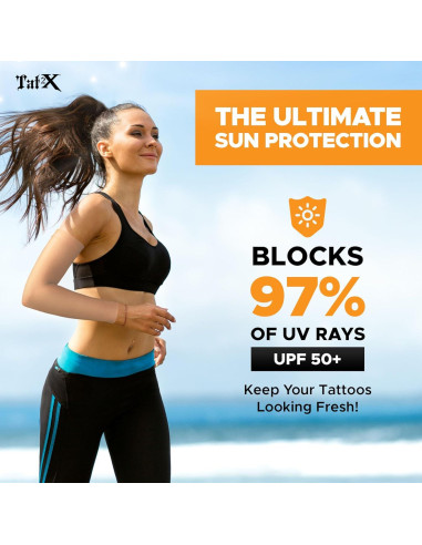 Manga Cubierta de Tatuaje Tat2X Negra Extra Pequeña/Pequeña