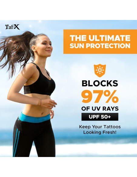 Manga Cubierta de Tatuaje Tat2X Negra Extra Pequeña/Pequeña