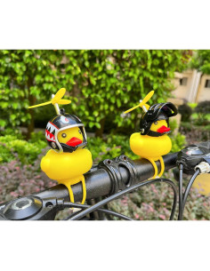 Campana de Bicicleta Pato Amarillo Omeet con Luz LED 2