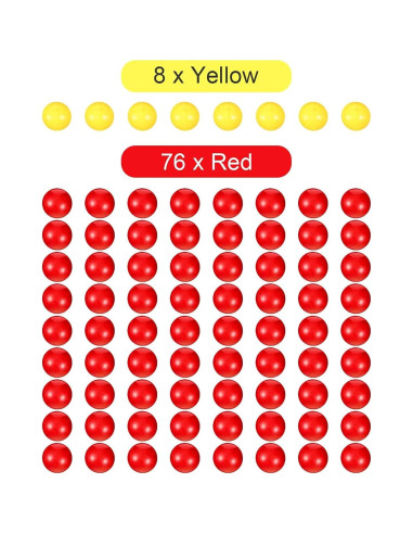 84 Piezas Bolas de Reemplazo Gejoy para Hipopótamos Hambrientos