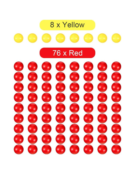 84 Piezas Bolas de Reemplazo Gejoy para Hipopótamos Hambrientos