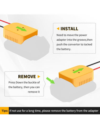 Adaptador de Batería Kzreect 20V con Interruptor y Protección