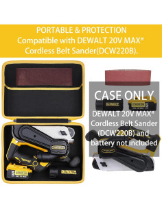 Funda Dura Khanka para Lijadora de Banda DEWALT DCW220B 2