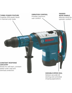 Martillo Combinado Bosch RH850VC 850W 12.1kg SDS-max 2