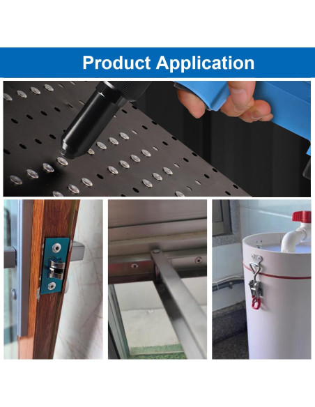 Kit de Remaches de Acero Inoxidable 304 - 110 Piezas 7 Tamaños