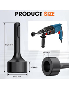 Adaptador Conductor Varilla Tierra Dolenor SDS Plus 7.94 cm 2