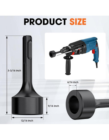 Adaptador Conductor Varilla Tierra Dolenor SDS Plus 7.94 cm