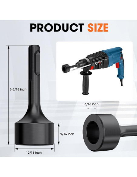 Adaptador Conductor Varilla Tierra Dolenor SDS Plus 7.94 cm