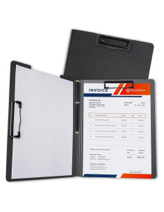 Clipboard Plegable A4 Tomorotec Negro con Soporte para Bolígrafo