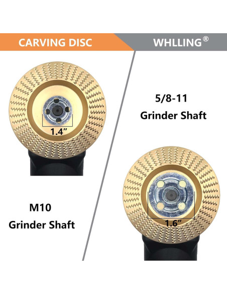 Juego de Discos de Tallado WHLLING 4 Piezas para Amoladora 10cm