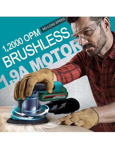 Lijadora Detallada Inalámbrica Mayoki 20V 1.9A con Batería