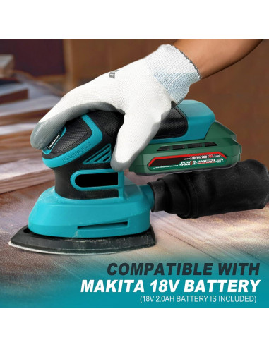 Lijadora Detallada Inalámbrica Mayoki 20V 1.9A con Batería