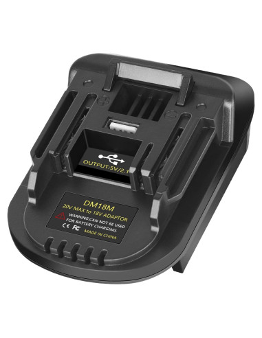 Adaptador de Batería KUNLUN DM18M para Makita 18V con USB