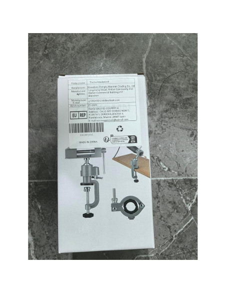 Morsa de Mesa ZTUKOMN 2 en 1 Rotación 360 Aluminio 7.62 cm