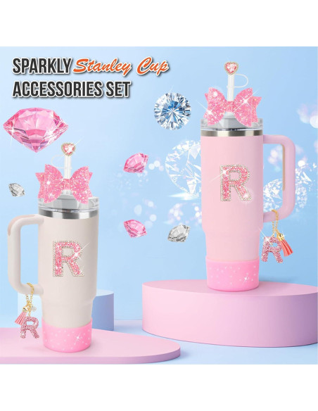Conjunto de Accesorios Brillantes Nuozme para Taza Stanley 5 Piezas