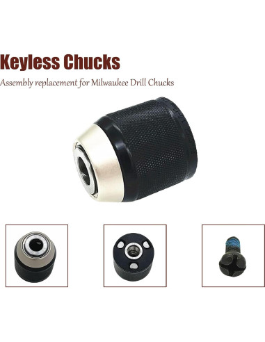 Chuck Sin Llave 1/2" Linkinmaka 42-66-2608 para Milwaukee