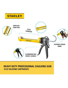 Pistola de Calafateo Profesional Stanley 10 Oz Sin Goteo 2