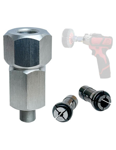 Adaptador de Mandril M9 para Pulidores Milwaukee M12 - 2 Mandriles