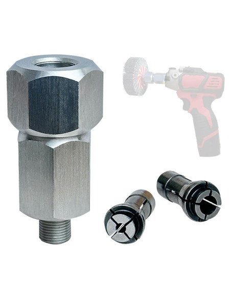 Adaptador de Mandril M9 para Pulidores Milwaukee M12 - 2 Mandriles