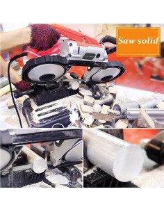 Sierra de Banda Portátil Anbull R2103 1100W con Luz LED 2