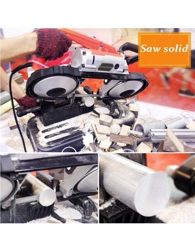 Sierra de Banda Portátil Anbull R2103 1100W con Luz LED