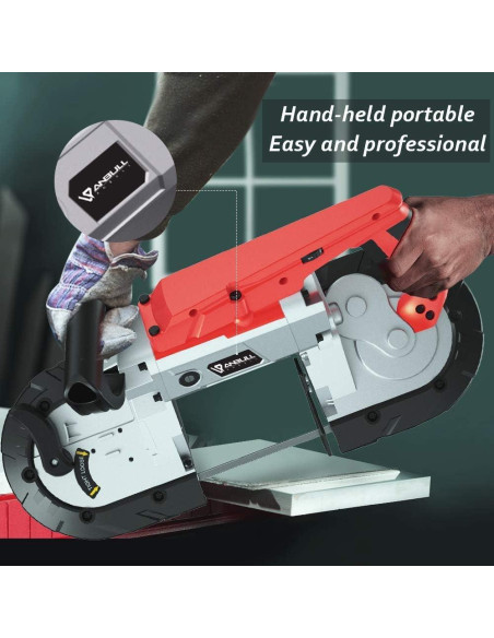 Sierra de Banda Portátil Anbull R2103 1100W con Luz LED