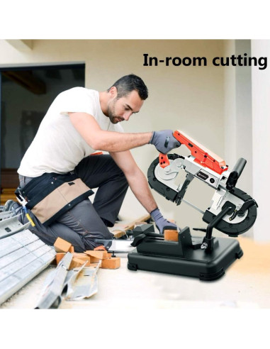 Sierra de Banda Portátil Anbull R2103 1100W con Luz LED