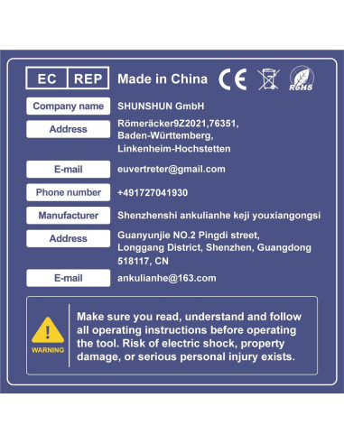 Sierra de Banda Portátil Anbull R2103 1100W con Luz LED