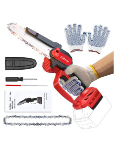 Mini Motosierra Eléctrica Inalámbrica Edtran 18V 6" con Cadena