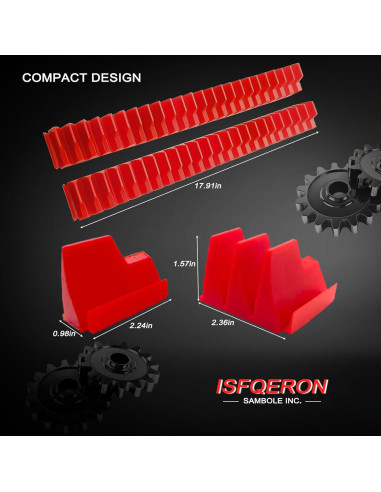Juego de Organizadores de Llaves Magnéticas ISFQERON 46PC Rojo