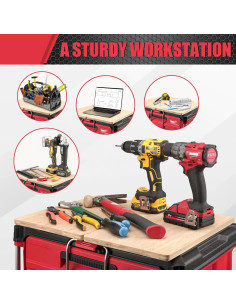 Mesa de trabajo portátil BPOPO para caja Milwaukee Packout - 2 unidades 2