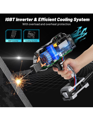 Máquina de Soldadura Portátil Faiuot 110V 20-120Amp con Gafas