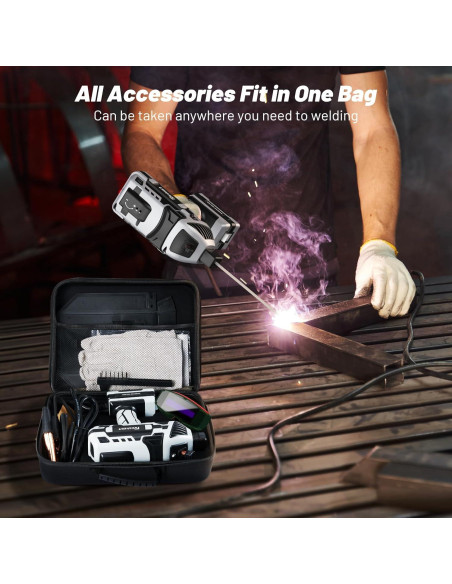 Máquina de Soldadura Portátil Faiuot 110V 20-120Amp con Gafas