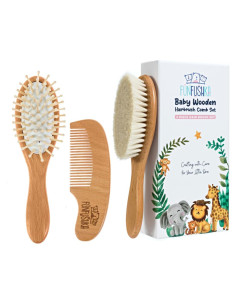 Juego de Cepillos y Peine para Bebés Funfushka - Cerdas Suaves