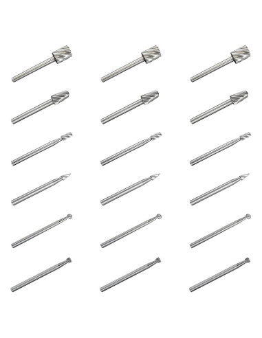 Juego de 30 brocas rotativas de tungsteno EAEDMY 3 mm para tallado