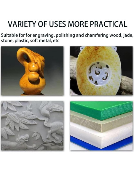 Juego de 30 brocas rotativas de tungsteno EAEDMY 3 mm para tallado