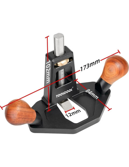 Plano de Router Manual Toolcool TC241212 - Ajuste Juntas 30mm