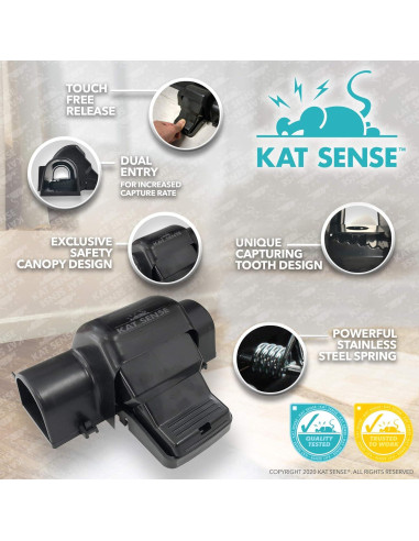 Trampas de Túnel Kat Sense para Ratas y Ardillas - Juego de 2