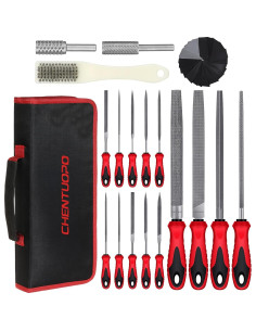 Juego de limas de metal CHENTUOPO 57 piezas acero al carbono 2