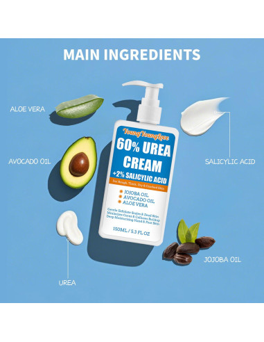 Crema de Urea 60% YOUNGYOUNGLOVE 150ml Hidratante para Pies