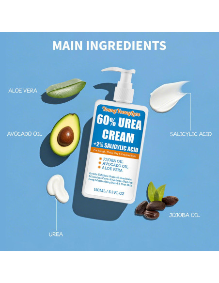 Crema de Urea 60% YOUNGYOUNGLOVE 150ml Hidratante para Pies
