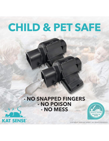 Trampas de Túnel Kat Sense para Ratas y Ardillas - Juego de 2