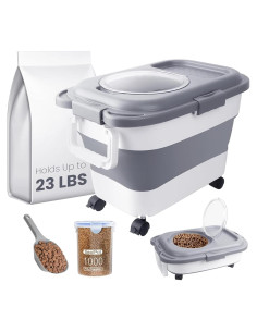 Contenedor de Almacenamiento de Comida para Perros HOYTAMDAR 23L