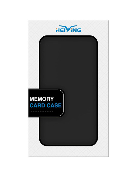 Funda Portátil HEIYING para 40 Tarjetas SD y Micro SD - Negra