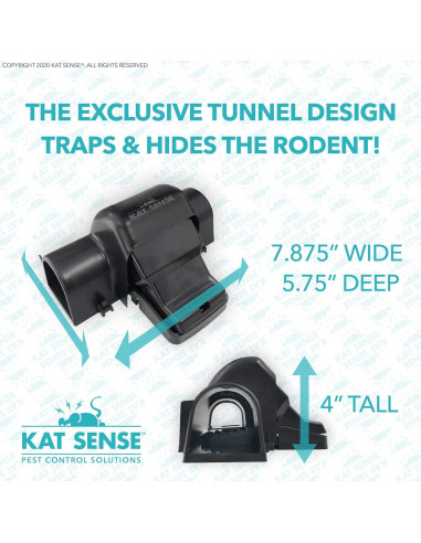 Trampas de Túnel Kat Sense para Ratas y Ardillas - Juego de 2