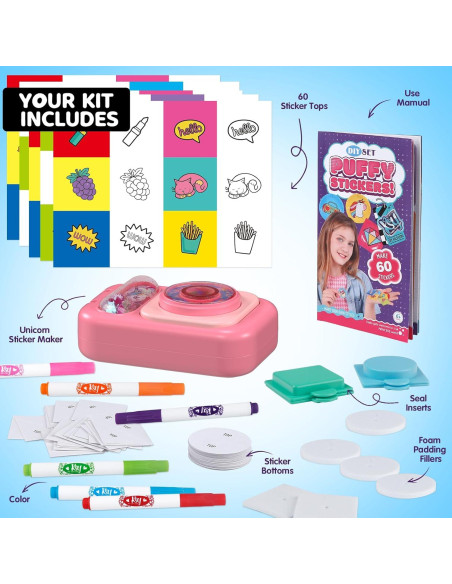 Kit de Stickers Esponjosos 3D Hewaurorion - 60 Piezas DIY Unicornio Kit de Stickers Esponjosos 3D Hewaurorion - 60 Piezas DIY Unicornio