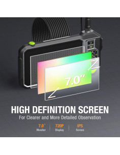 Endoscopio Teslong Triple Lente 1080P HD 7" Pantalla IPS 2