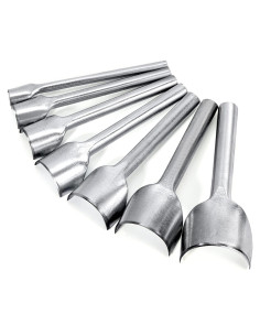 Caydo 7 Piezas Herramientas de Cuero Media Redonda 10-40mm